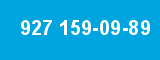 927 159-09-89 927 159-09-89